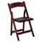 Flash Furniture Folding Chair, Mahogany w/Padded Seat XF-2903-MAH-WOOD-GG - alternate 1